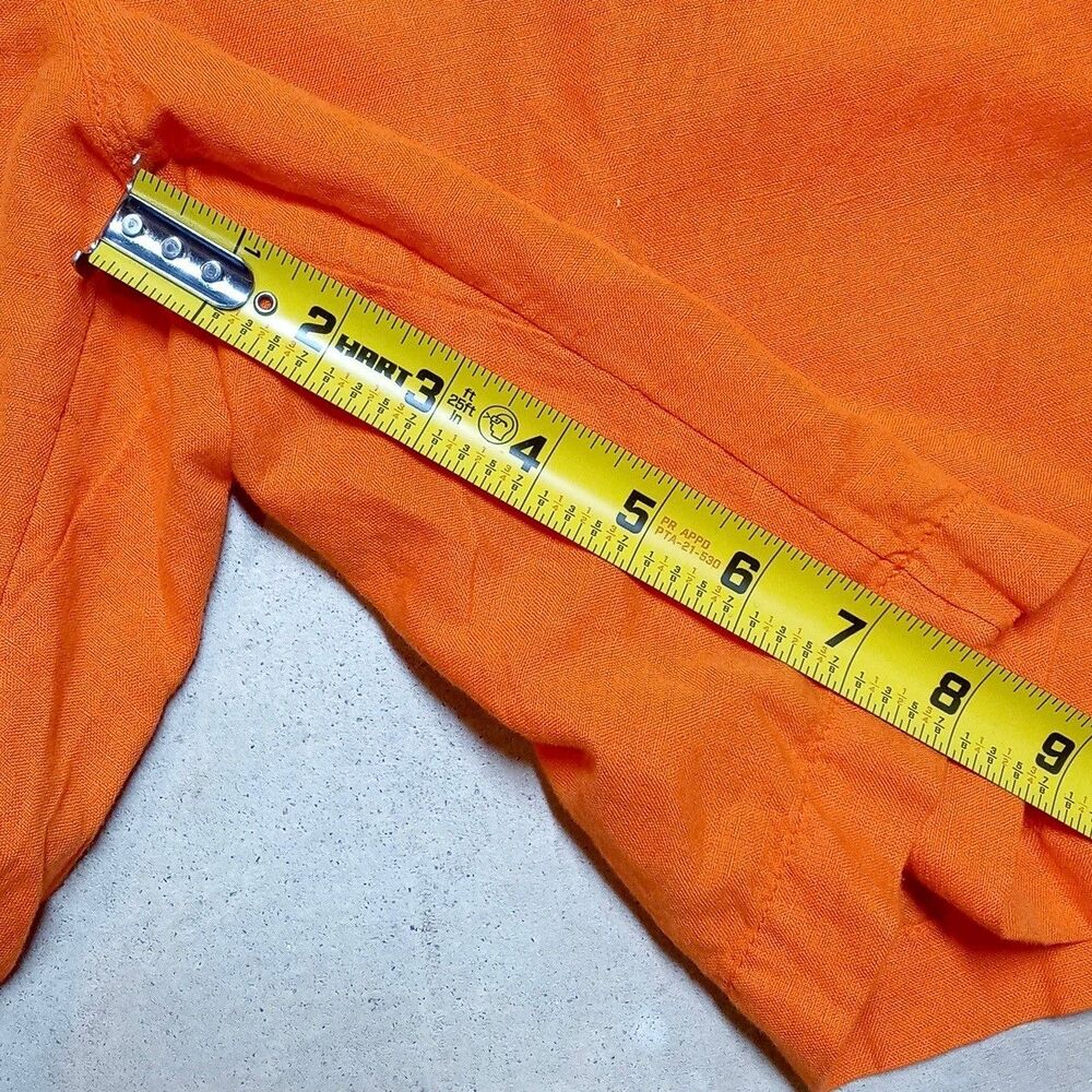 *READ* NWT Polo Ralph Lauren Shorts Mens 40 Linen Blend Orange Classic Fit Beach - Picture 13 of 13